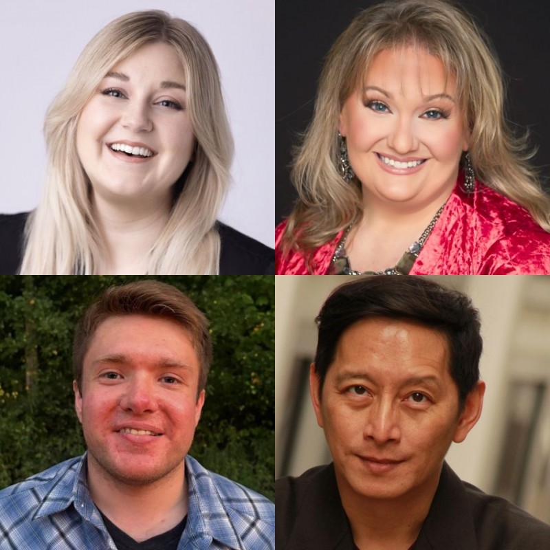 Our miraculous cast: Madelyn Hasebein, Amy Yekel, Sam Gross, & Jason Fuh